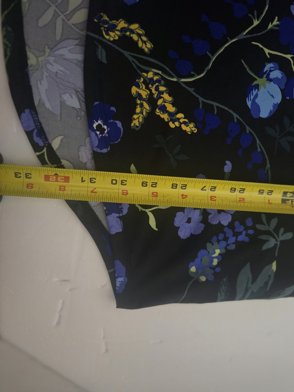 Lularoe Floral Tie-Waist Womens Dress in Black and Blue XS - Picture 9 of 9
